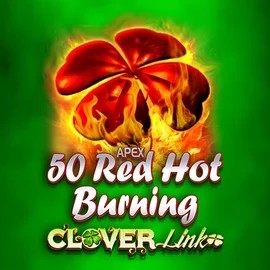 50 Red Hot Burning Clover Links logo by Novomatic at Glorion Casino